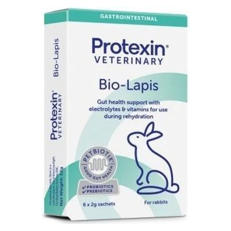 Cutia de Bio-Lapis Protexin, supliment pentru iepuri, 6 plicuri de 2 g