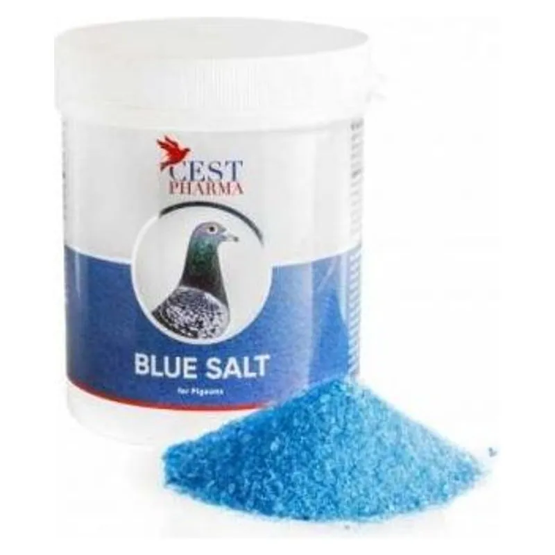 Recipientul de Blue Salt 1000 g, sare albastră pentru baia porumbeilor, Cest Pharma