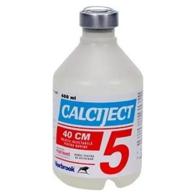 Flaconul de Calciject 40 CM, 400 ml, soluție injectabilă pentru bovine