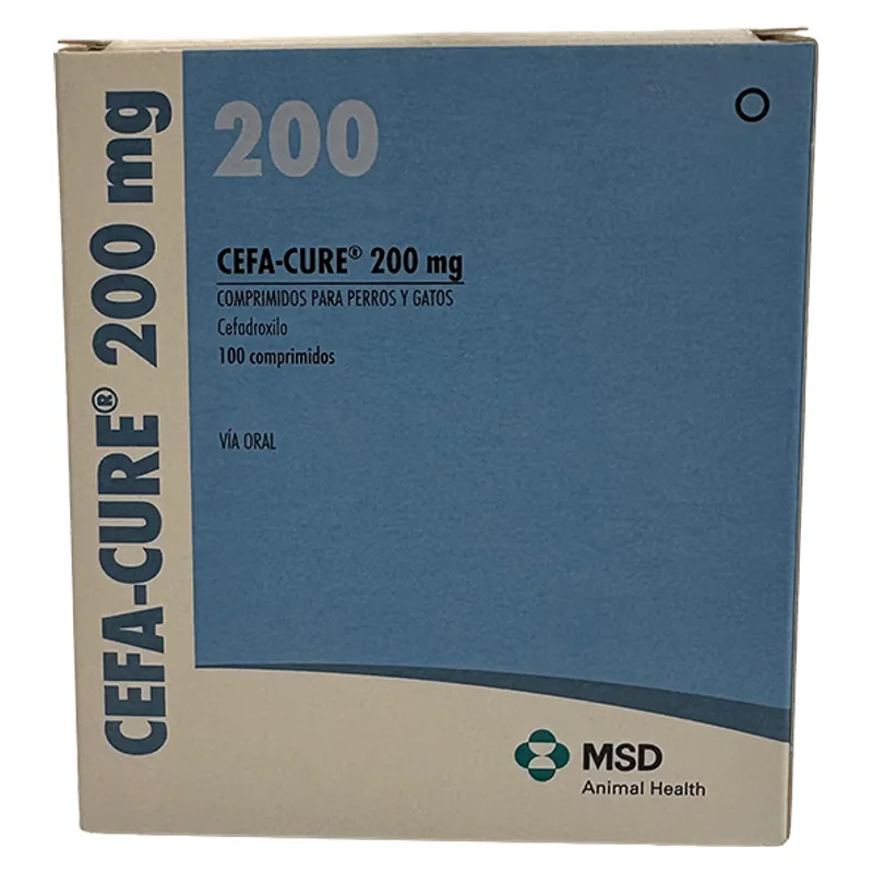 Cutia de Cefa-Cure 200 mg, comprimate cu cefadroxil pentru câini și pisici