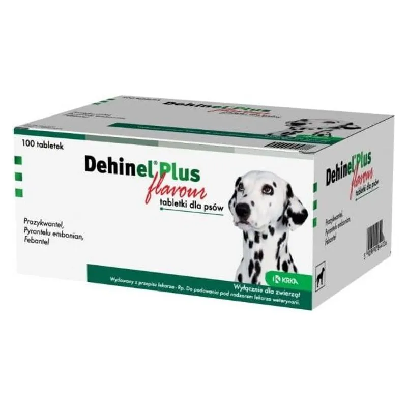Cutia de Dehinel Plus Flavour, comprimate aromatizate pentru câini