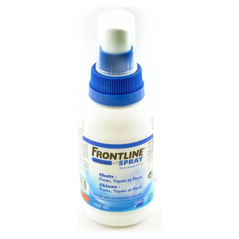 Flaconul de Frontline Spray de 100 ml pentru câini și pisici
