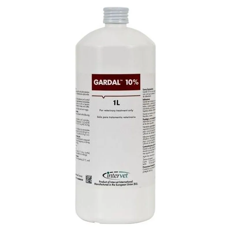 Flaconul de Gardal 10% 1 L, suspensie orală cu albendazol sulfoxid de la Intervet