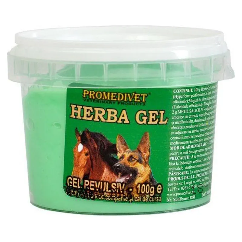 Borcanul de Herba Gel revulsiv 100 g de la Promedivet
