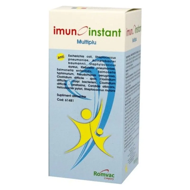 Cutia de Imunoinstant Multiplu 80 ml, supliment alimentar Romvac cu imunoglobuline Y