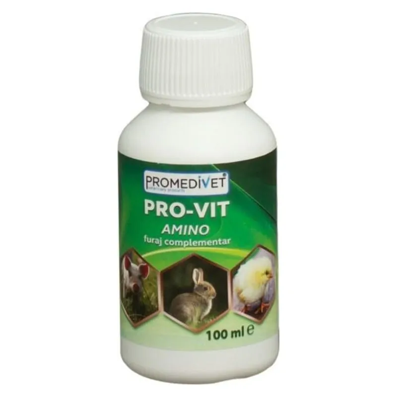Flaconul de 100 ml de Pro-Vit Amino Promedivet, soluție orală