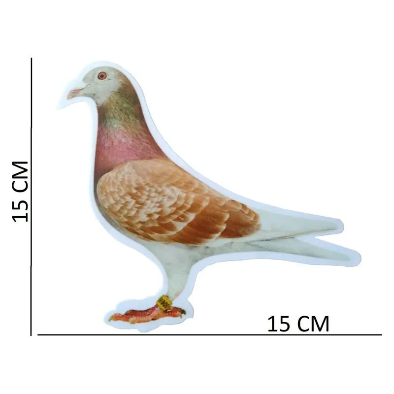 Sticker în formă de porumbel de 15 cm pentru lipit