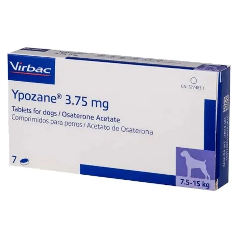Cutia de Ypozane 3,75 mg cu 7 comprimate pentru câini de 7,5-15 kg